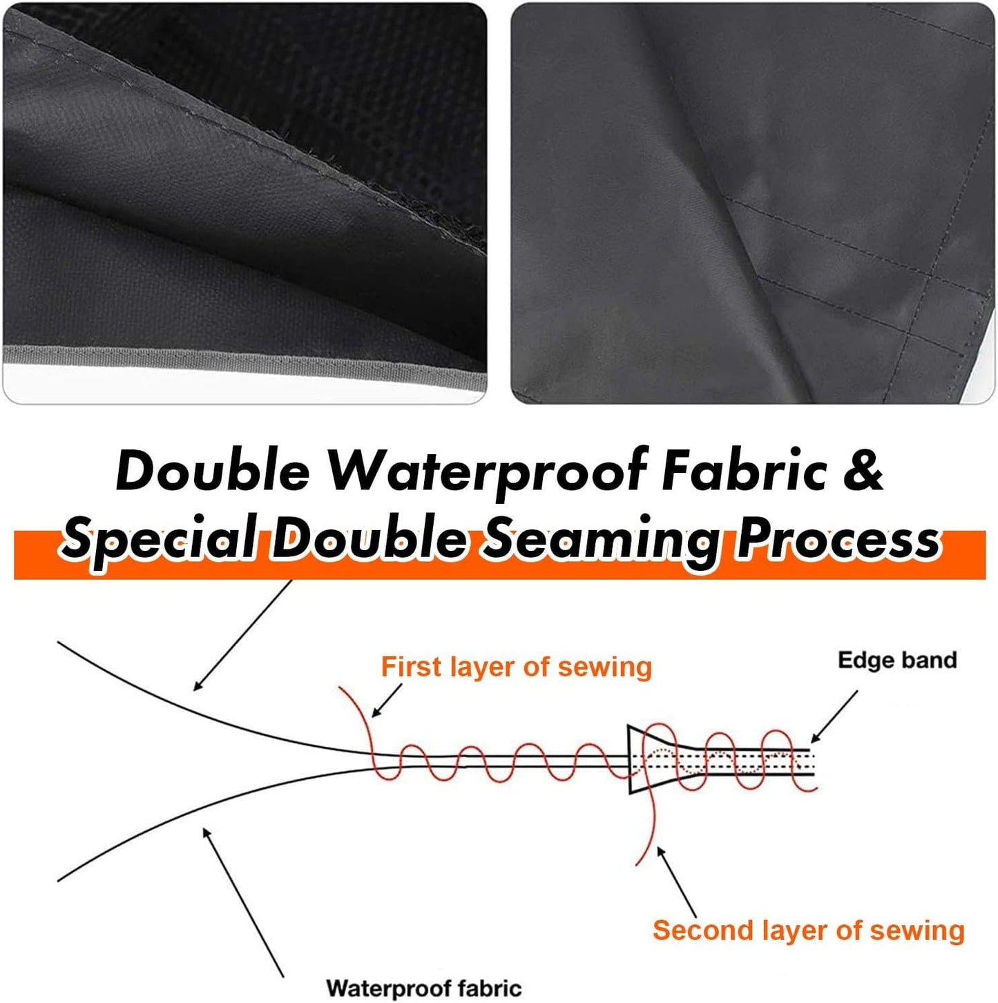 COOFULL Car Trunk Organizer - Super Capacity Car Hanging Boot Organisers with 7 Enlarged Pockets, 2 Long Magic Stick, Car Boot Tidy Storage Bag, Black