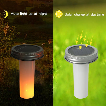 Solar Jar Light Lids, Sun-Powered Replacement Top, Wide-Mouth Cover Design, 4.45x2.76x2.76 Inches, 600mAh Battery Capacity, 6-8 Hour Charging, for Backyard, Patio, Wedding