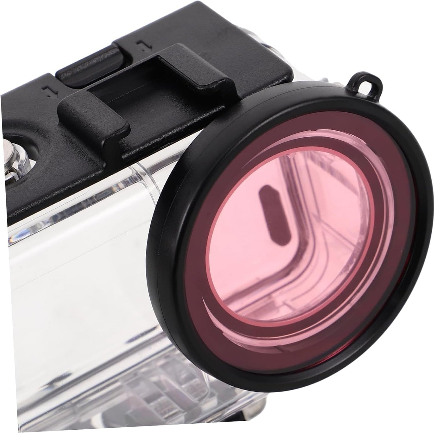 KALLORY Camera Protective Shell with Dual Cold Shoe Mounts Underwater Housing Case for Digital