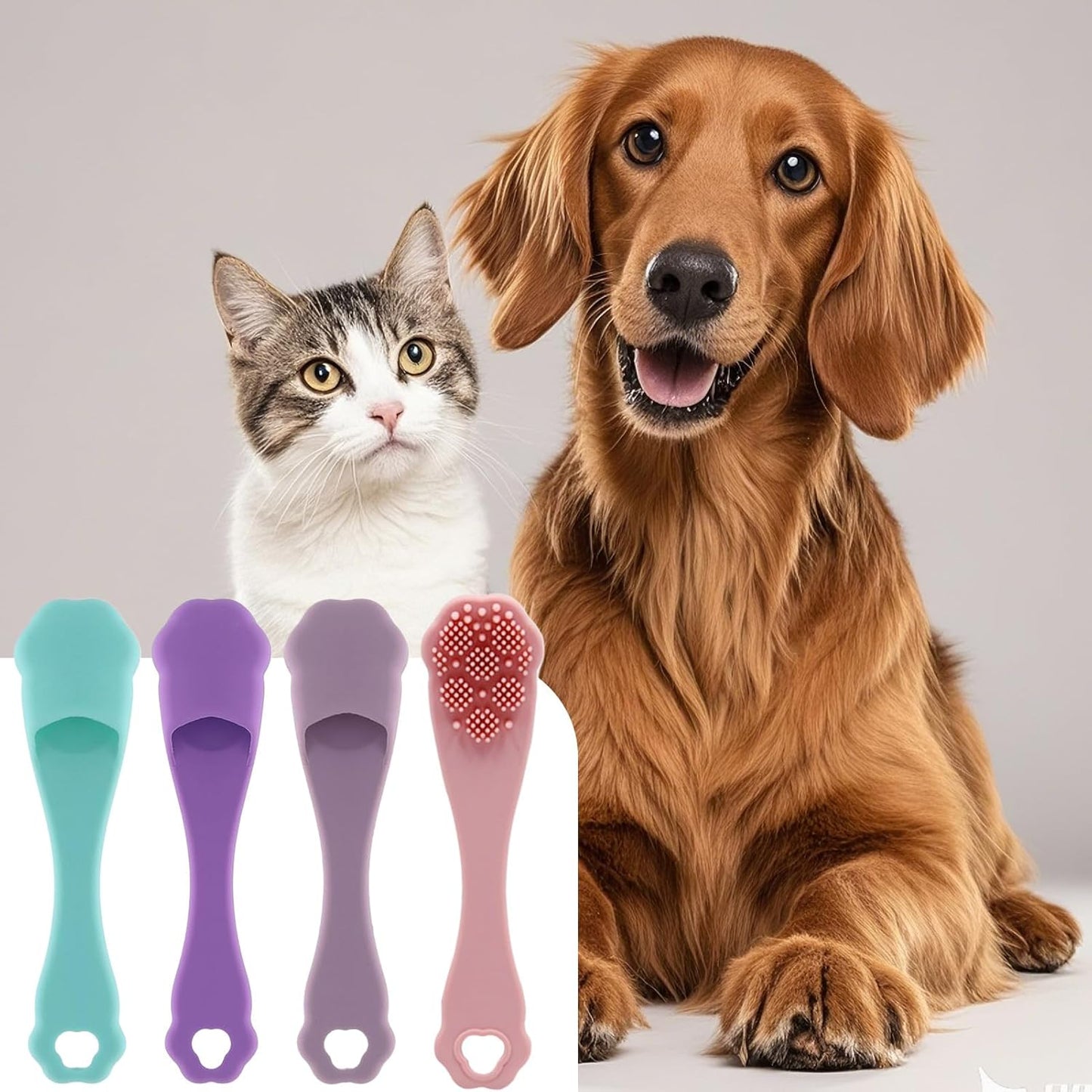 Toothbrush For | Cat Toothbrush Plaque Removal | Oral Care Properties for Pets - Dental for Dogs, Easy Teeth Cleaning, Tooth Brush