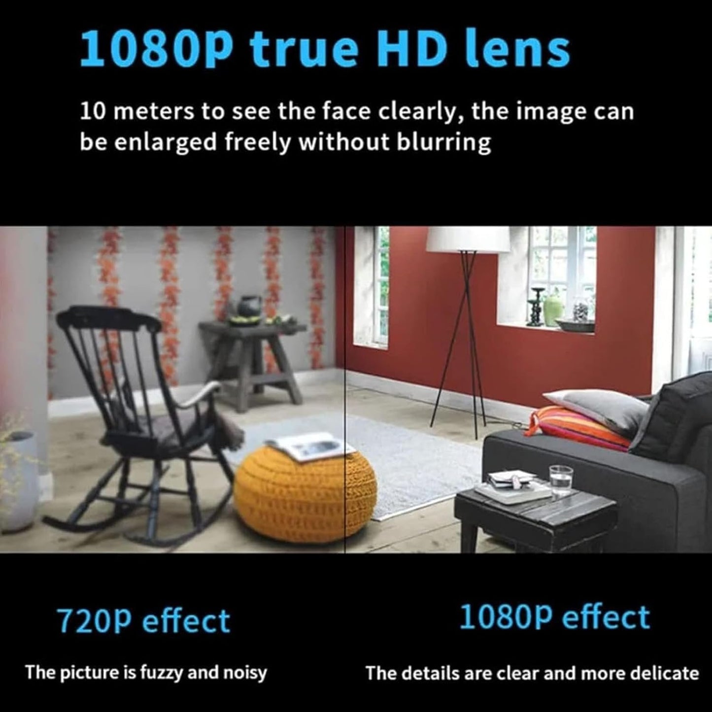 Florea Mini 5g Wireless WiFi Camera 1080p Hd,Cat Eye Camera,Mini Camera,Mini Camera Wireless,Cheerchest Mini Camera,Mini Security Camera,Mini Wireless WiFi Camera 1080p Hd (1pcs)