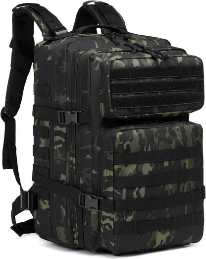 ATBP Military Tactical Molle Rucksack Backpack Large Travel Backpack Hiking Daypack Camping Hunting Backpack 40L