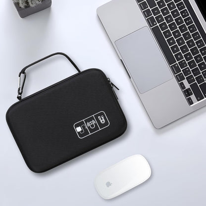 Lacdo Electronic Organizer Electronic Cables Bags Travel Accessories Case Travel Cable for Charger, SD Card, Mouse, Cable, USB Stick, Power Bank Small Bag, Black