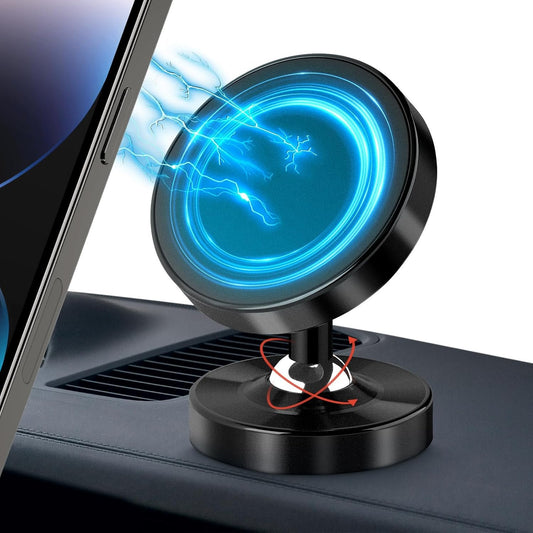 Viedouce Magnetic Car Phone Holder, 2 Pieces Mobile Phone Holder Car Magnet, 360° Universal Dashboard Mobile Phone Holder, Compatible with iPhone, Samsung Galaxy, Xiaomi, Huawei, LG ECC