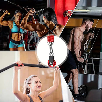 Pulleys for Lifting, Heavy-Duty Storage Pulley, Smooth Load-Bearing System, Quick-Release Workout Gear, Multifunctional Design, for Garage Home Gym, Marine Equipment Handling