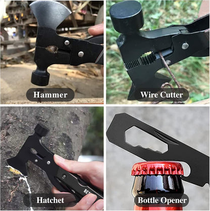 Fathers Day Gift Ideas Dad Gifts for Dad from Daughter Son Kids Wife Birthday Gifts for Men Him Husband 14-in-1 Multitool Camping Hatchet Christmas Stocking Stuffers Cadeau Homme Pour Papa