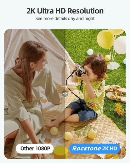 2K Security Cameras Wireless Outdoor, 2 Pack Battery Powered WiFi Cameras for Home Security with AI Motion Detection, Spotlight Color Night Vision, 2-Way Talk, Siren Alarm, IP65, Cloud/SD Storage