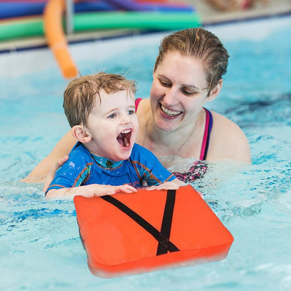 Boat Throwable Flotation Device, Throwable Seat Cushion, 13.78x17.72x2.36 inches Life Preserver, Kayaks, Canoes, Safety Rescue Tool with Strap for Water Sports