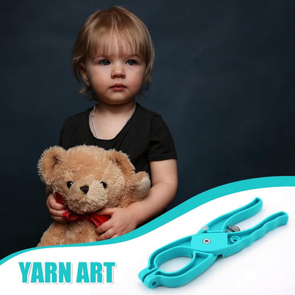 1Pcs Upgraded Safety Eye Tool Auxiliary Tool, Safety Eye Snapper Tool Safety Eye Pliers for Amigurumi Eye Snapper Crochet Tool for Stuffed 5-30mm Animal Eyes Doll Making Supplies(Blue)