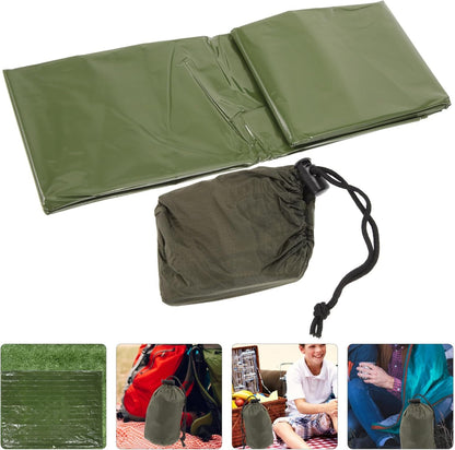 BESPORTBLE Outdoor Survival Blanket Aluminum Film Emergency Blanket Compact Lightweight Rainproof for Weather