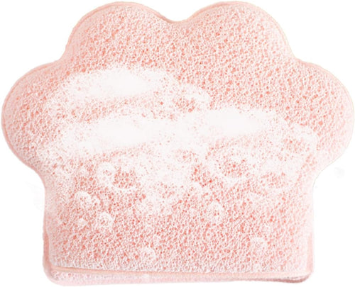 mivceklw Makeup Remover Sponge, Enlarged Cat Paw Design Compressed Face Sponges, Glove-Type Cosmetic Removal Wipes for Bathing Accessories, 5.1 x 4.13 x 0.78in