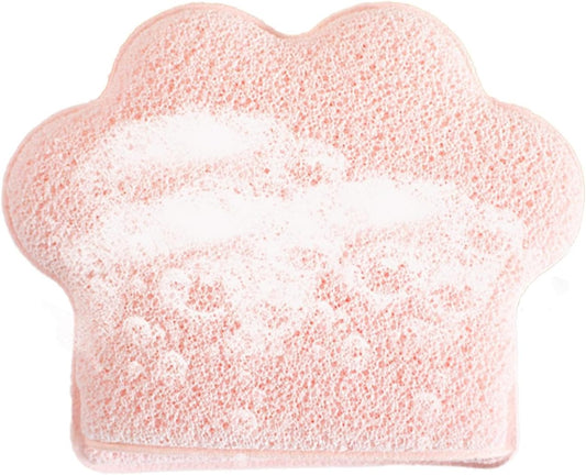 mivceklw Makeup Remover Sponge, Enlarged Cat Paw Design Compressed Face Sponges, Glove-Type Cosmetic Removal Wipes for Bathing Accessories, 5.1 x 4.13 x 0.78in