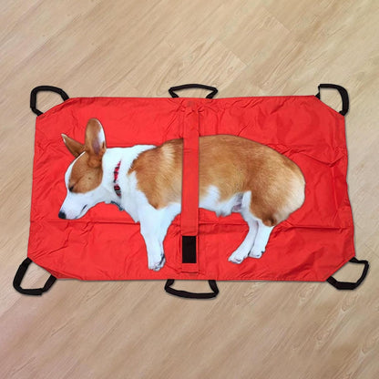 Pet Stretcher, Transport Stretcher Puppy, Multifunzionale Foldable Transfer Tool, Built-in Safety Strap, Lightweight Rescue Sling for Medium Large Bunny Cat Emergencies Care