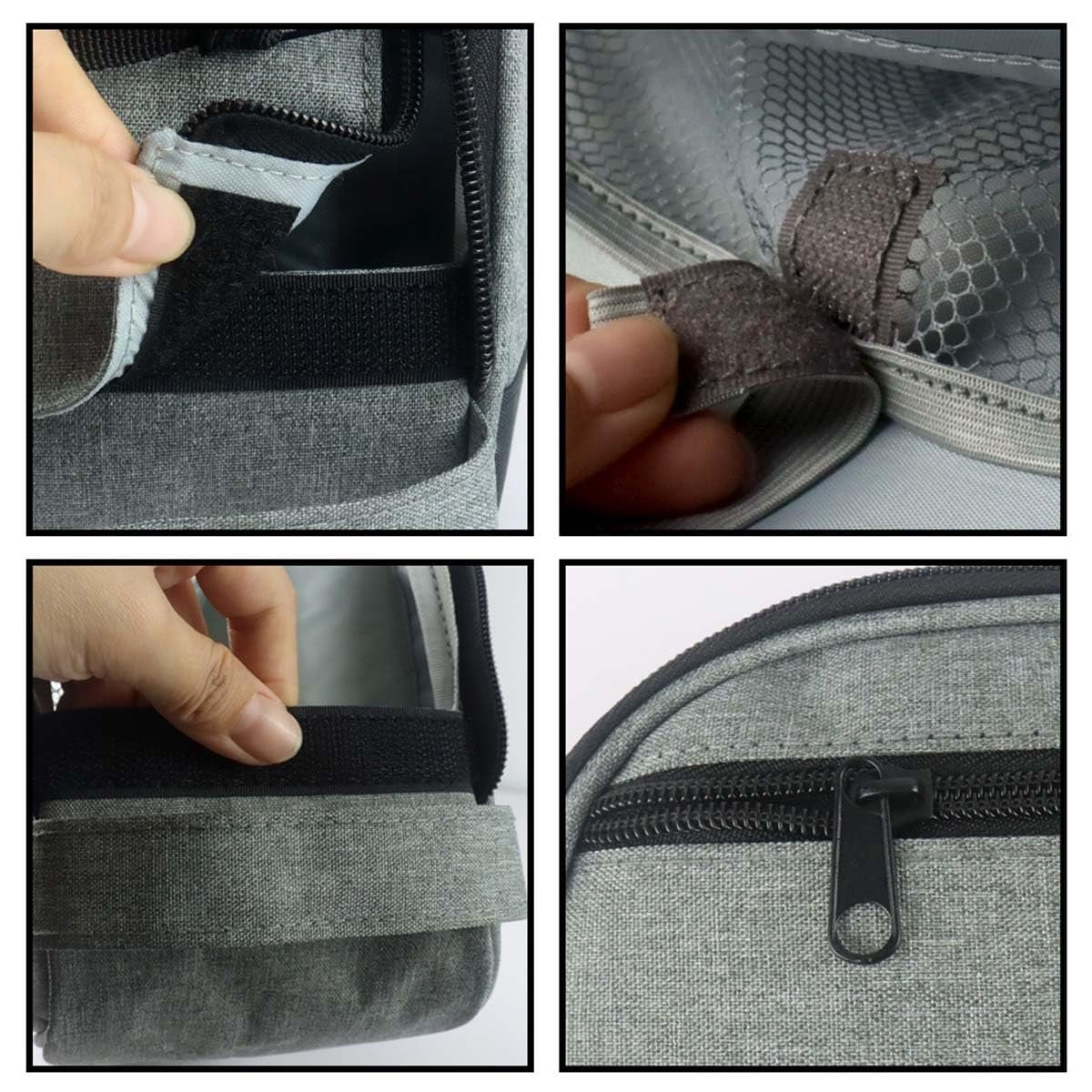 Tiny Chou CPAP Travel Bag Compatible with ResMed AirMini Machine and Accessories, Portable CPAP Equipment and Supplies Carrying Bag, Lightweight CPAP Organizer Case Storage Bag with Pockets (Grey)