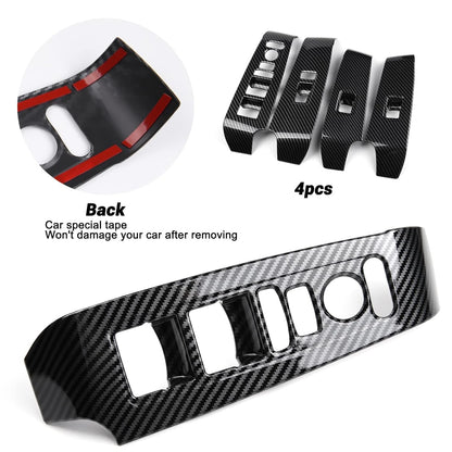 Thenice Compatible with Honda Civic Accessories Window Control Panel Door Armrest Cover Trims Interior Accessory for Civic 2022 2023 2024 2025 (Carbon Fiber Print)