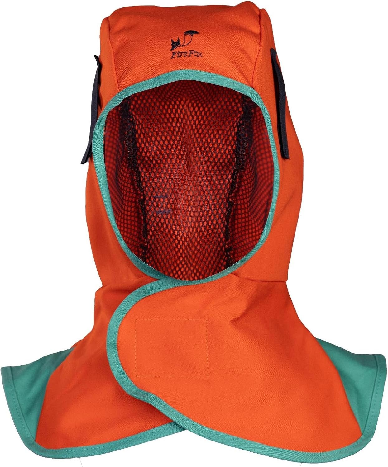 WeldasÂ® Fire Foxâ„¢ Flame Retardant Cotton Welding Hood for Complete Head and Shoulder Protection, 23-6690, Safety Orange