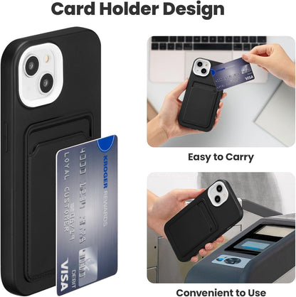 RUNGOS for iPhone 15 Pro Max Case with Card Holder, Wallet Case [3-in-1 Design] [Wireless Charging Friendly] [10Ft Drop Tested] Shockproof Case for iPhone 15 Pro Max Phone Case 6.7'' 2023, Clear 1st