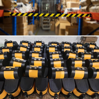 Retractable Belt Barrier Magnetic Wall Mount, Safety Cordon Barrier Queuing Safety Tape Cordon Temporary Crowd Control Tool Telescopic Wall Barrier(A,5m/16.4ft)