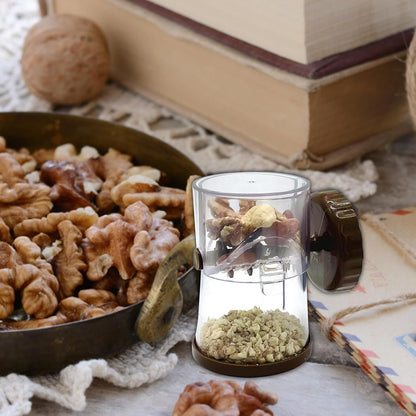 Manual Nut Mincer - Crank Slicer, Ecan Nut Crusher | Nut Cutter for , Spices, Garlic, Ginger Chopper, Kitchen Food Prep Tool for Kitchen