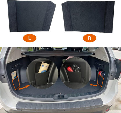 TulinTulin Subaru Forester Trunk Organizer, Trunk Storage Fiberboard Panel, 2pcs (Driver's side+Passenger's side, Multi-color)