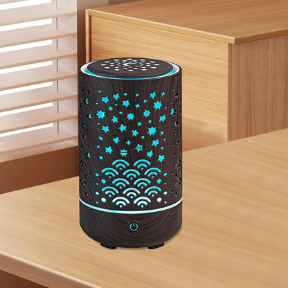 Oil Diffuser, Small Aroma umidificatore, 4-in-1 Multifunctional Design, Automatic Mist Fragrance Control, 7.01x3.94x3.94 pollici, Compact Ideal for Hotel, Kitchen, and Workplace Use