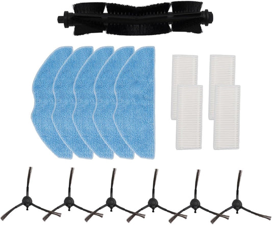 Per Tefal Per Xplorer Serie 75 S+ RG8597W Cleaning Essentials Spazzole laterali, filtri e panni di ricambio