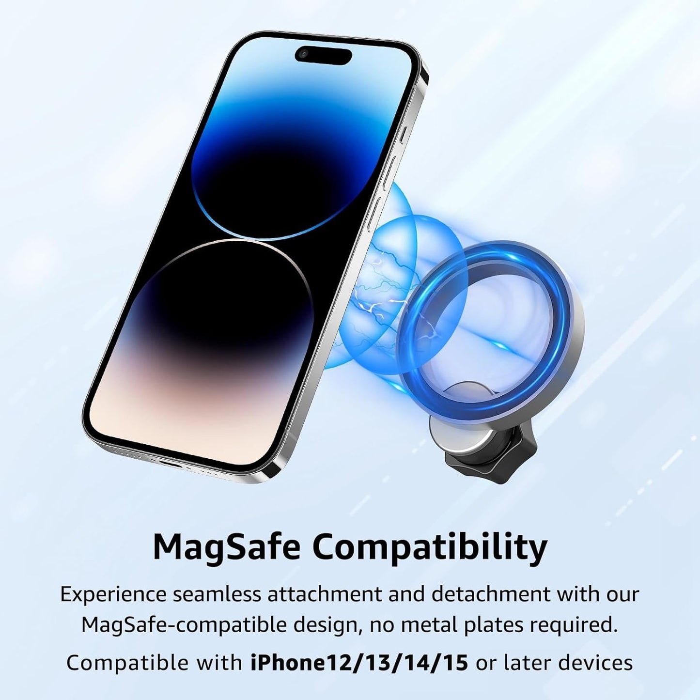 Magnetic Cell Phone Holder for CHR, Compatible with Magsafe for iPhone 15/14/13/12, 2016 2017 2018 2019 2020 2021 2022 SUV Accessories Phone Holder Smartphone Holder Phone Mount Easy to Use
