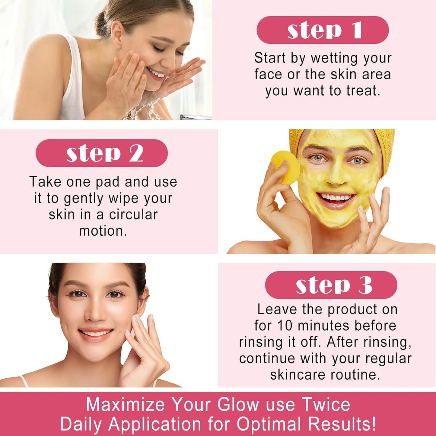 Facial Cleaning Set, 40 Pack Turmeric Cleaning Pads Mousse, Portable Skin Care Tools, Travel Essentials Facial Sponges,Helps Balance Skin Oil And Water, Remove Excess Keratin