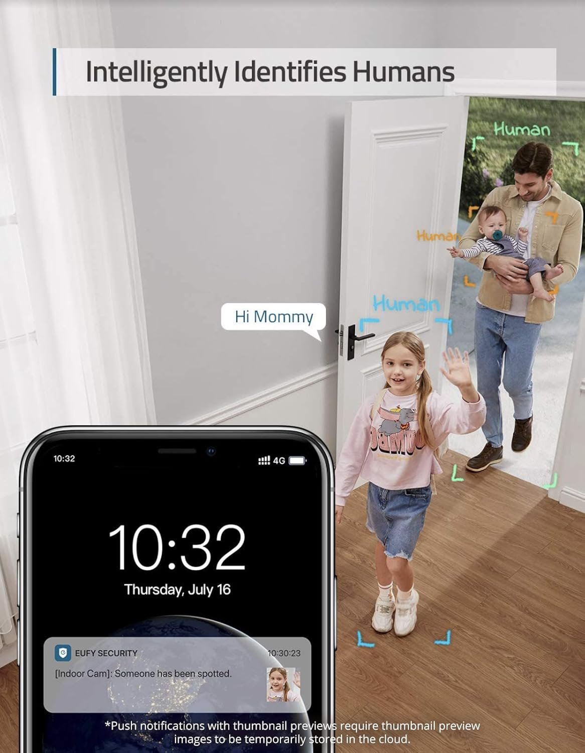 eufy Security Solo IndoorCam P24, 2K, Pan & Tilt, Indoor Security Camera, Wi-Fi Plug-in Camera, Human & Pet AI, Voice Assistant Compatibility, Night Vision, Motion Tracking, HomeBase not Compatible