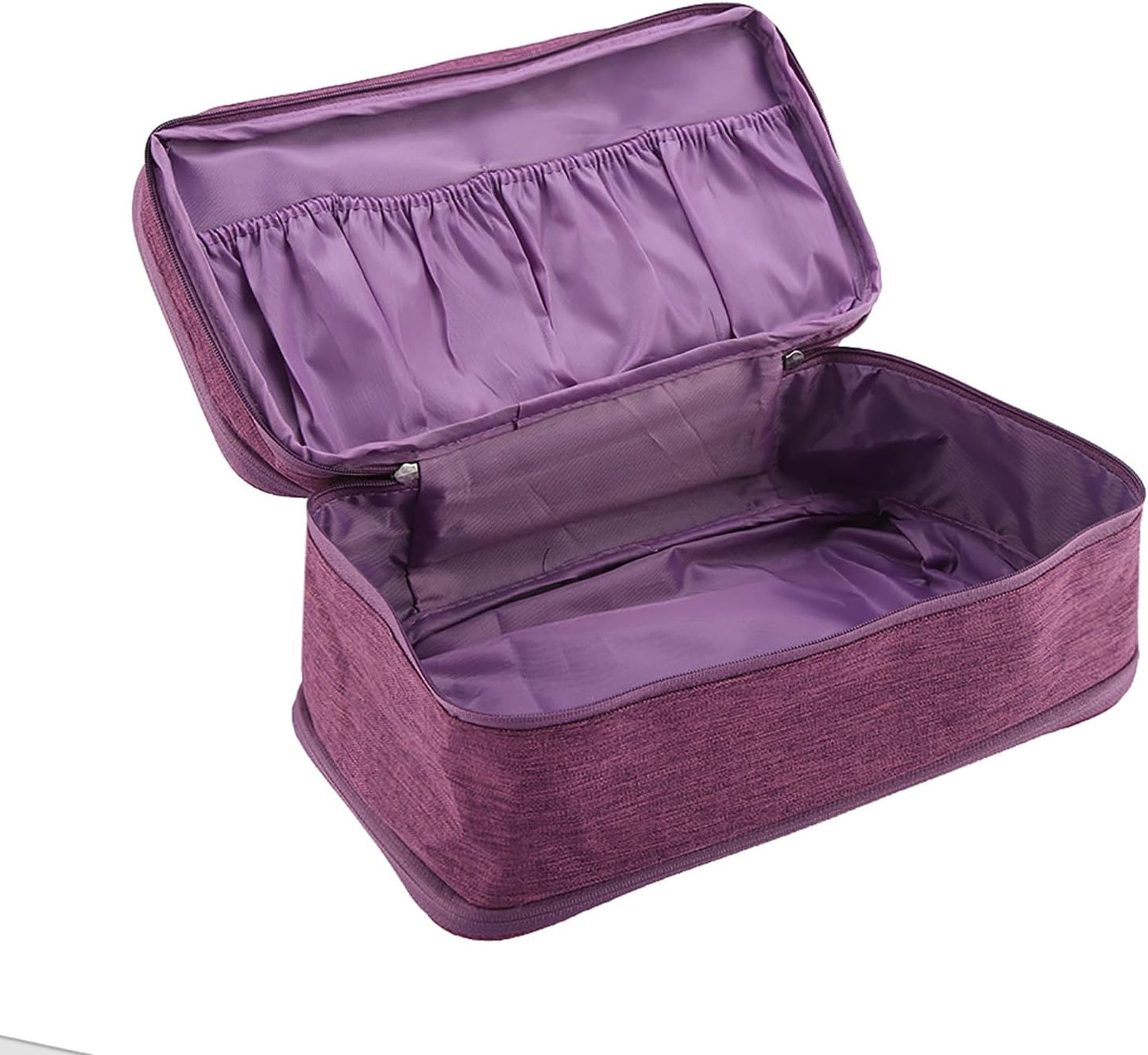 Travel Underwear Organizer, Portable Travel Storage Organizer Waterproof for Cosmetics, Toiletries, Hotel, Home, Bathroom, Airplane (Purple)