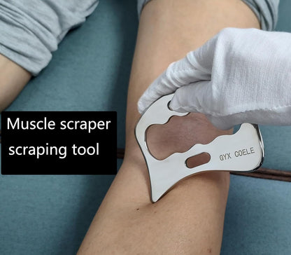 AnTiexi 2 in 1 Stainless Steel Muscle Scraper Tools Set,IASTM TOOL, Scraping massagge Tool Great Soft Tissue Mobilization Tool Physical Therapy