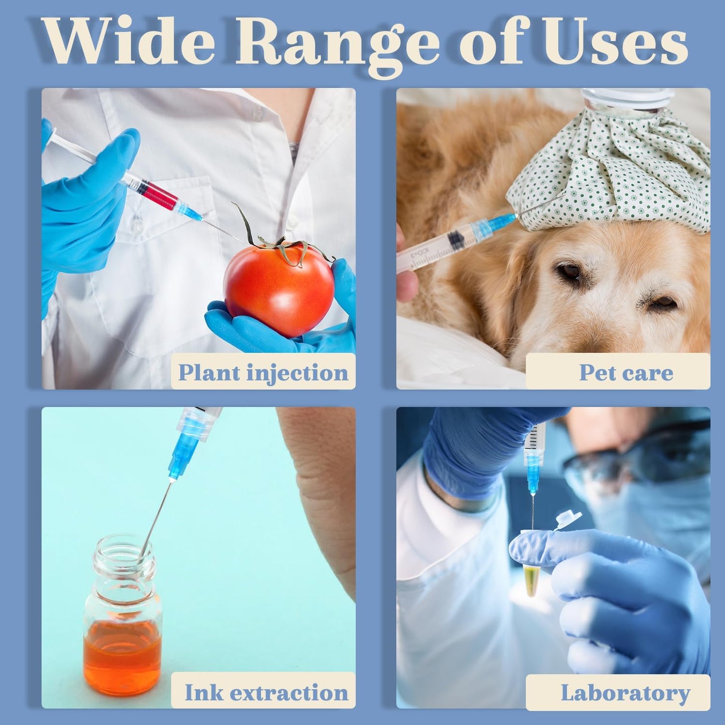 25Pack 3ml with 23 G Individual Package Suitable for Industrial, Scientific, Measuring, Watering, Pet Feeding, Oil or Glue Applicator