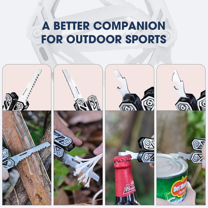 BIBURY Multitool Pliers, 21-in-1 Multi-Purpose Pocket Knife Pliers Kit, 420 Durable Stainless Steel Multi-Plier Multi-Tool for Survival, Camping, Hunting, Fishing and Hiking, Gift for Him