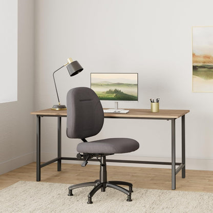 Reliable SewErgo 200SE Ergonomic Task Chair with Adjustable Back Sewing Chair, Cloth Covered Backrest, Height Adjustment, Contoured Cushion, Waterfall Seat Edge, 250 lb Weight Capacity, MADE IN CANADA