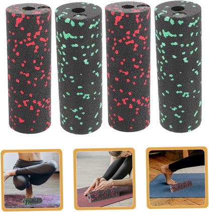 TOYANDONA 4 Pezzi Mini Colonna Yoga Per Massaggio Muscolare Colonna a Rulli Massaggiante Del Corpo Massaggio a Fornitura Yoga Leggero Epp