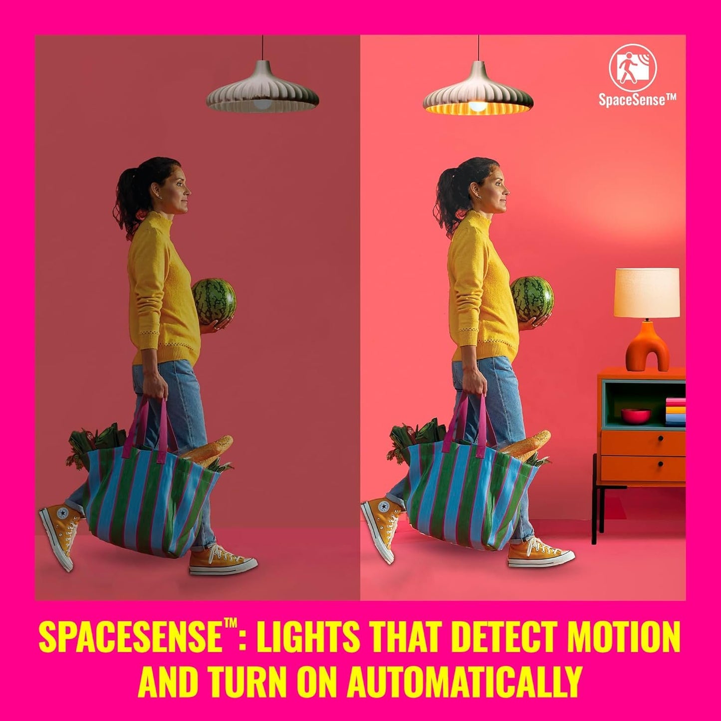 WiZ Connected 60W A19 LED Smart Light Bulbs - Connects to Your Wi-Fi - E26 Smart Bulb - Control with Voice or App + Activate with Motion - Matter Compatible - 3 Pack