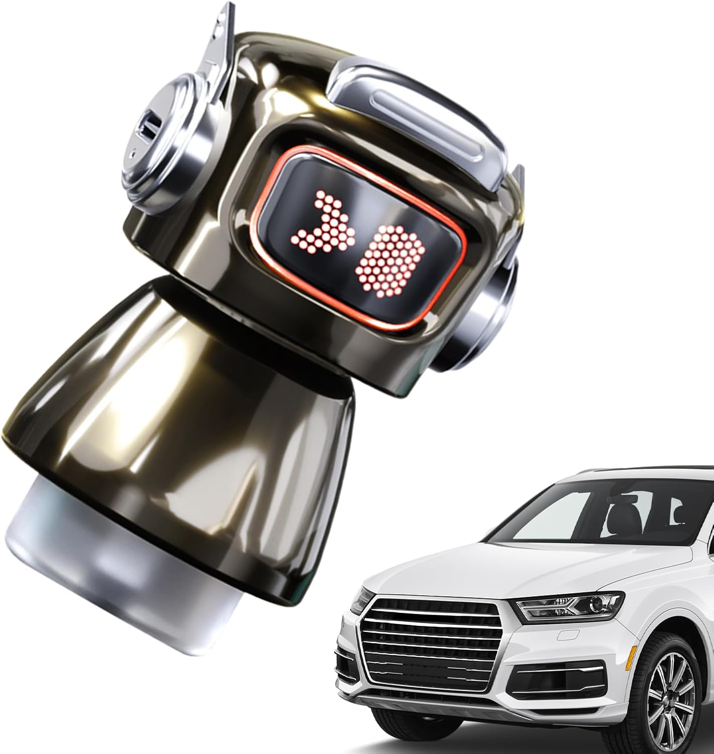 Ceprznvey Robot Car Vent Scent, aria condizionata clip freshener, 4 modalità veicolo perfume forniture decorazione interna fragranza per uffici domestici SUVs Trucks