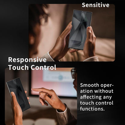 [3+3 Pack] Knomix for Samsung Galaxy S24 Ultra [Anti-Spy ] Privacy Tempered Glass Screen Protector 3 Pack+ 3 Pack Tempered Glass Camera Lens protector for Samsung S24 Ultra case friendly