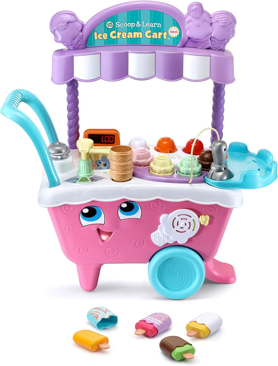 LeapFrog Scoop & Learn Ice Cream Cart Deluxe (Amazon Exclusive) Frustration Free Packaging