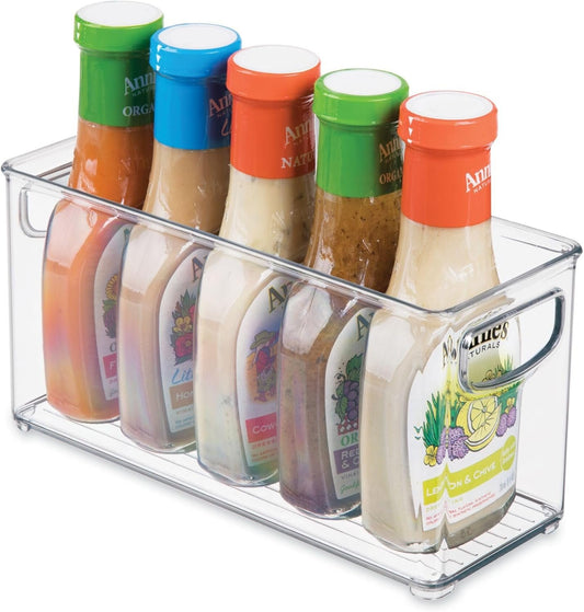 InterDesign Cabinet/Kitchen Binz Kitchen Storage Container, Small Plastic Storage Boxes for The Fridge, Freezer or Pantry, Clear