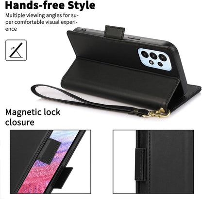 Procarcasa for Galaxy A53 Wallet Case,for Samsung Galaxy A53 5G Case[6.5 inch] PU Leather Flip Folio Cover with Card Holders Stand Feature Magnetic Clourse Protective Cover-Black