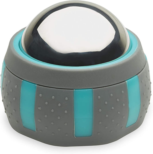 Gaiam Restore Rolling Massager (Cold Therapy), Ergonomic 360° Easy-Glide Muscle Roller for Full Body Relief, Travel-Friendly Design, Massage Tool to Help with Sore Muscles and Post-Workout Recovery