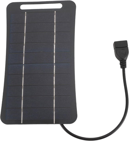 gernie Mini 5V 5W USB Solar Panel Charger for Cell Phone, Small USB Fan, Night Light, Water Pump, High Efficiency Monocrystalline Silicon