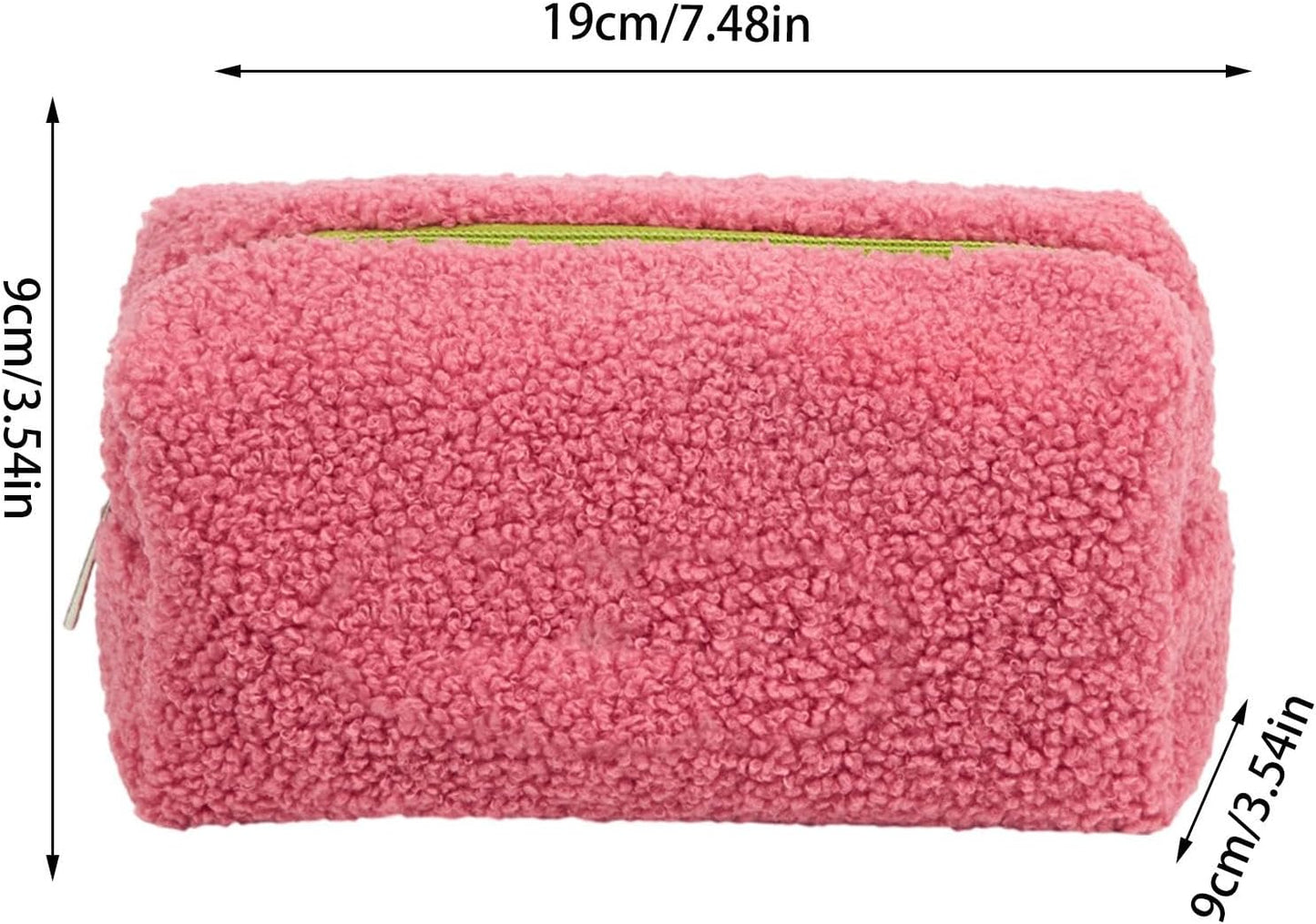 Soft Makeup Bag, Travel Toiletry Pouch, Large Capacity Cosmetic Case, Protective Beauty Organizer, Portable Storage Holder, For, Brushes, Accessories, Daily Use, Travel, pink, Please refer to