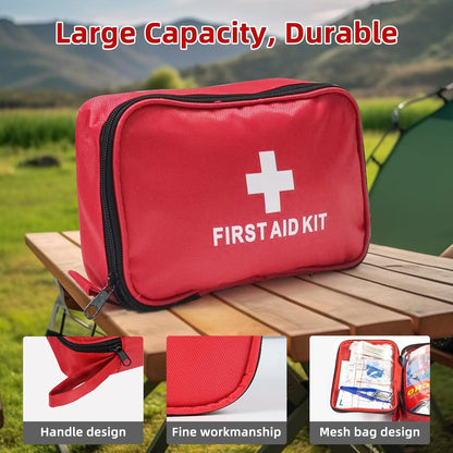 First Aid Kit192 Piece - Mini First Aid Kit Small Soft Shell Medical Kit for Home, Car, Office, Travel, Camping, Sports, Outdoor, School - Emergency First Aid Supplies and Survival Kit.