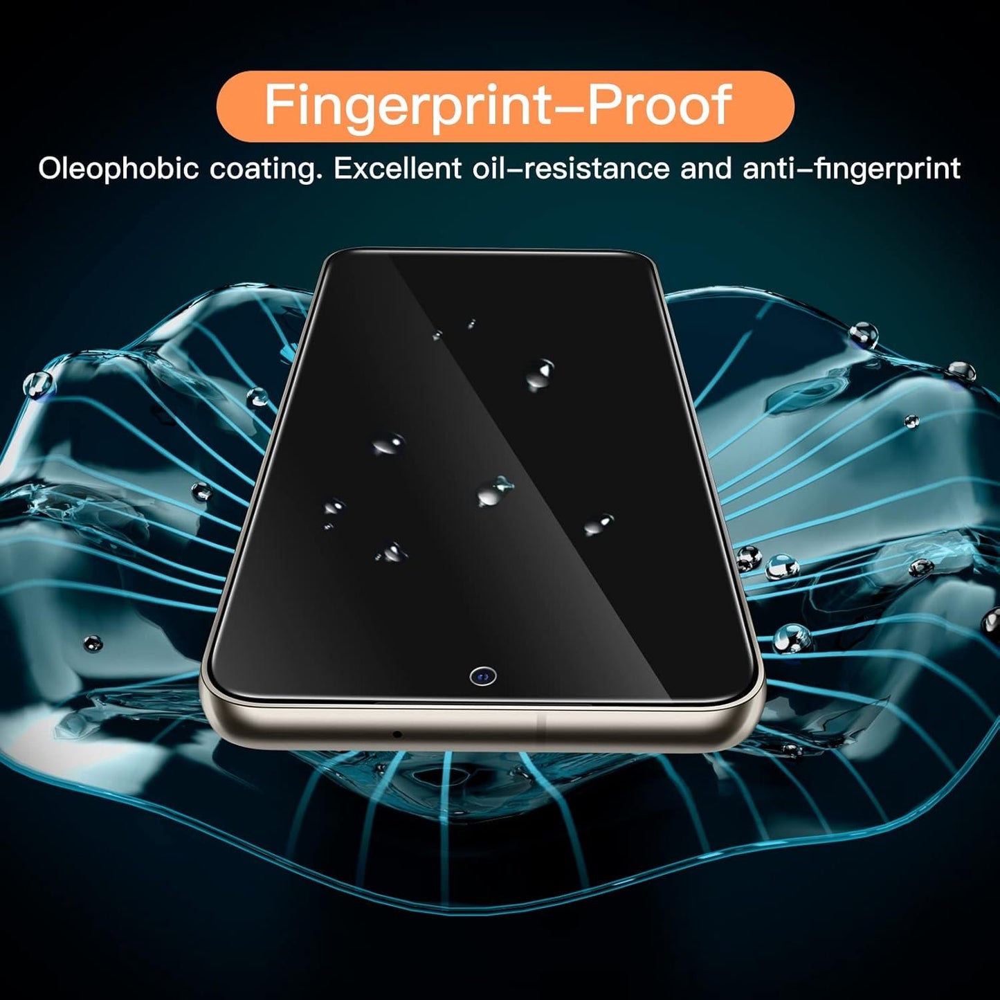 JETech Screen Protector for Samsung Galaxy S23 5G 6.1-Inch, Tempered Glass Film, Fingerprint ID Compatible, HD Clear, 3-Pack