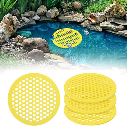 CAVLA 4 Pack Floating Bee Watering Station, 7.87 Inch Round EVA Foam Bee Feeder and Butterfly Drinking Station, Outdoor Garden Bee Bath for Feeding and Decor