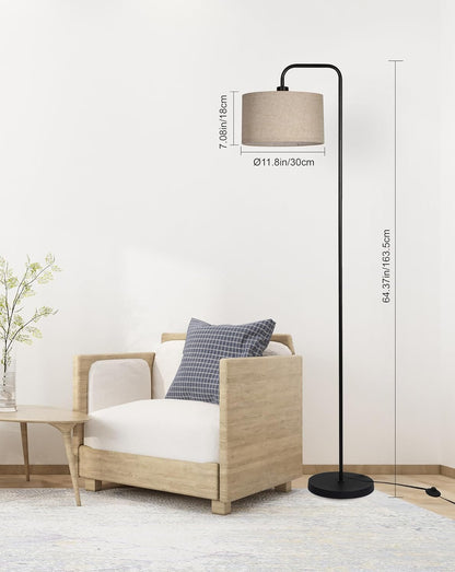 Floor Lamp for Living Room, Modern Arc Standing Lamp, 3 Color Temperatures, Bulb Included Suitable for Living Room, Bedroom, Office, Study, Baby's Room etc.