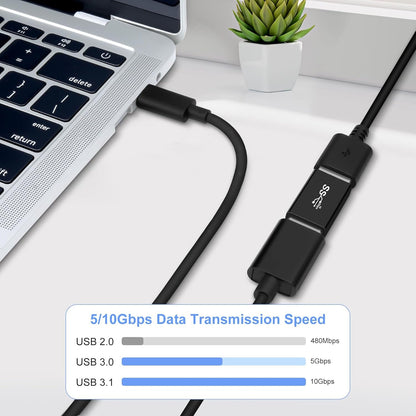 AIYEEN USB 3.0 Male to USB 3.0 Female Adapter (2 Pack), OTG 3.0 USB A to 3.0 USB A Adapter, USB Connector Connection or Data Cable Extension, USB3.0 Expansion Adapter