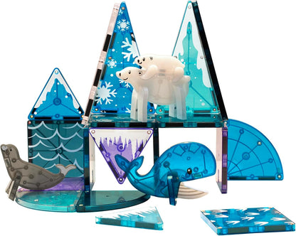 Magna-Tiles Artic Animals 25 Piece Set The Original Magnetic Building Tiles For Creative Open Ended Play, Educational Toys For Children Ages 3 Years + (25 Pieces) (21125)